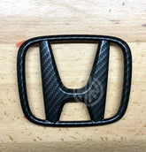 Honda Civic Steering Monogram Red Forged Carbon Fiber Interior Emblem